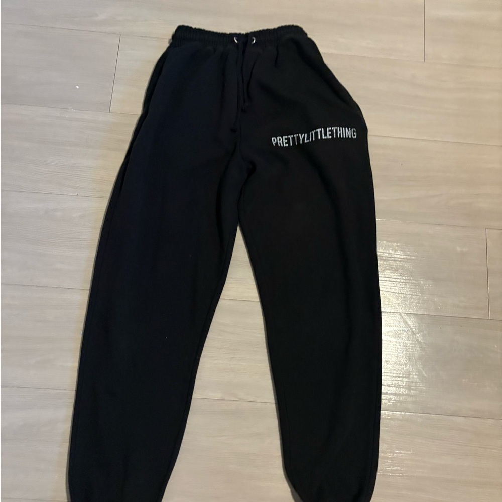 PrettyLittleThing Black Kids Joggers